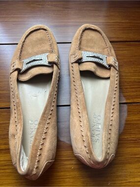 Franco Sarto Women’s Tan Suede Driving Loafers